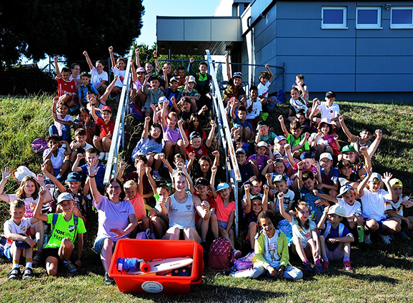 Schulbesuche_Stiftung_Titelbild Chantal Rimke an der Grundschule Bildechingen
