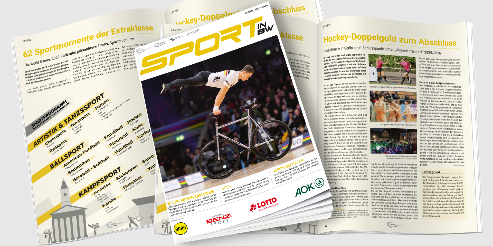 Sport in BW - Das Magazin des Sports in Baden-Württemberg; Ausgabe Oktober 2026